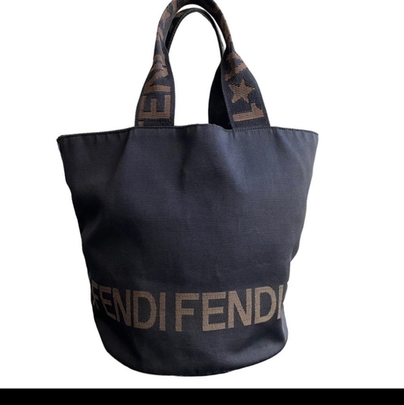 Fendi Handbags - Authentic vintage FENDI Zucca logo bucket bag